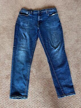 Lucky Brand Men's 411 Athletic Taper Jeans Dark Blue, Size 36x30 Stretch